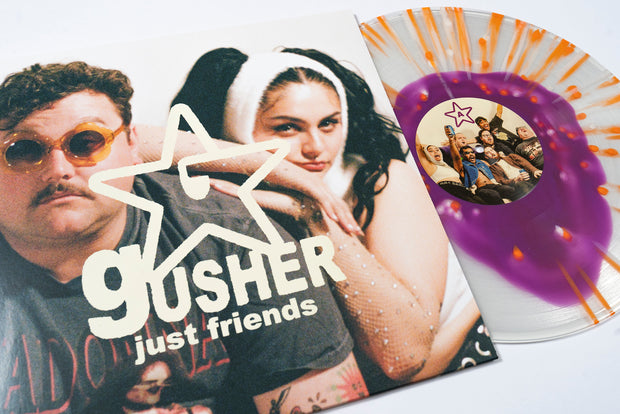 Gusher - Purple In Clear W/ Heavy Orange & Bone Splatter LP