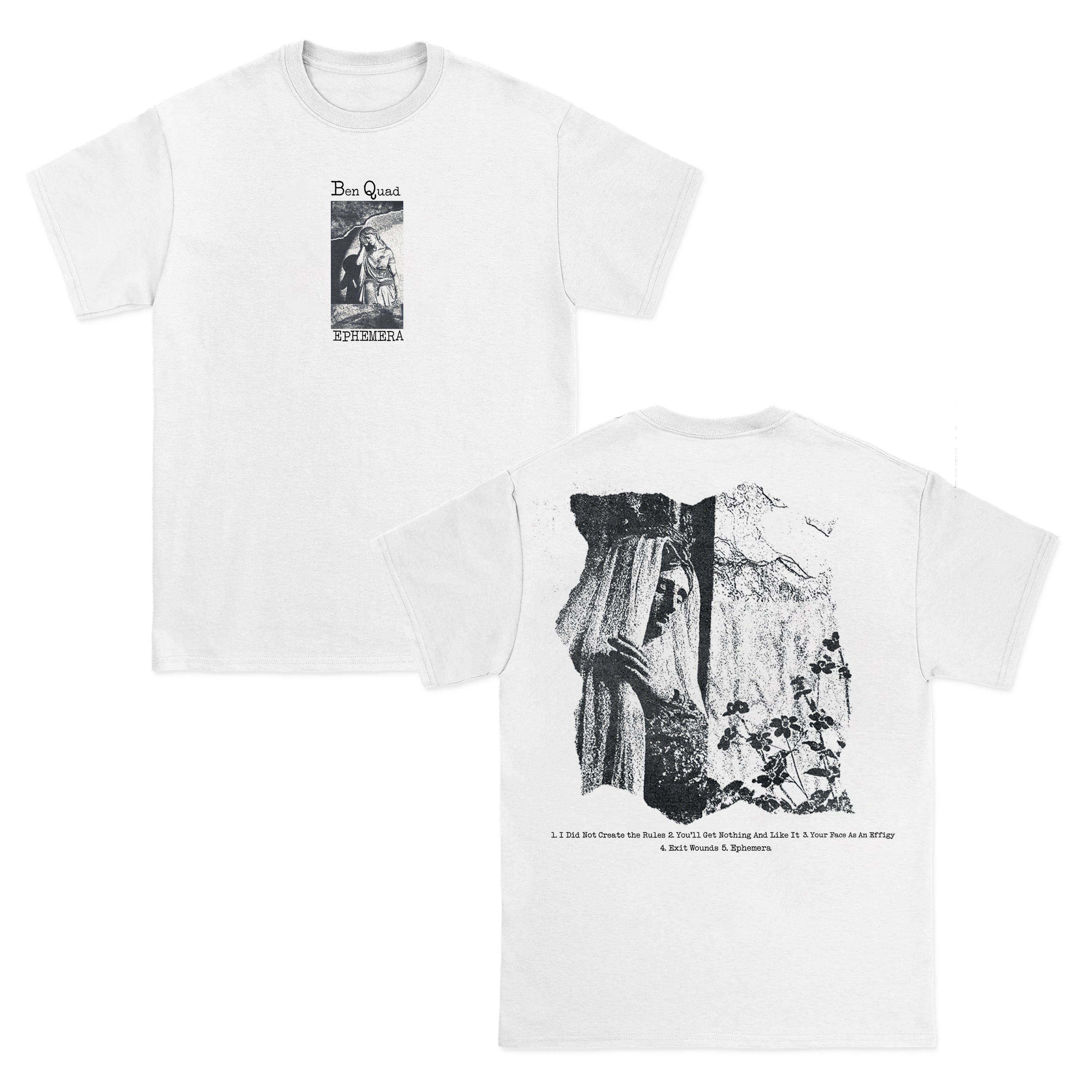 【CASH ONLY】 Recordings Tee - White Cash Only Ultra Heavy Weight Basic Tee White – Brick + Mortar
