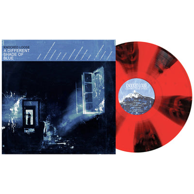A Different Shade Of Blue - Black Ice & Blood Red Pinwheel W/ Red Splatter LP
