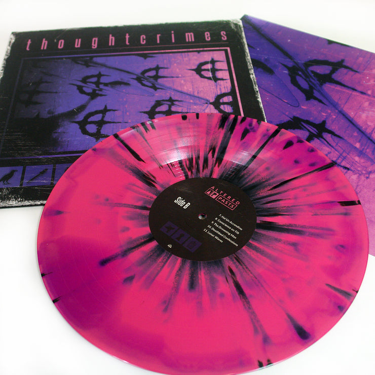 Altered Pasts - Neon Violet & Hot Pink Aside/Bside W/ Black Splatter LP