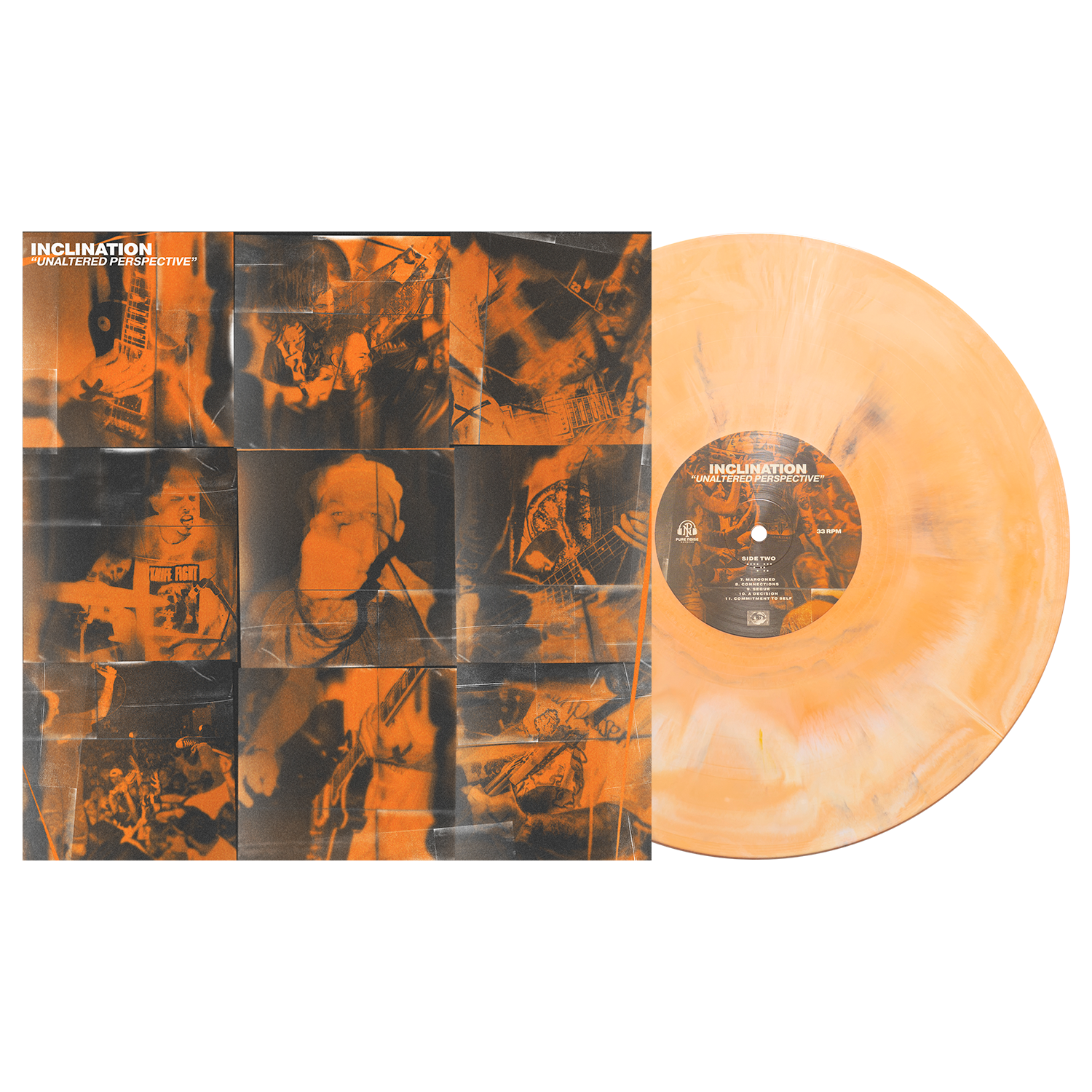 Unaltered Perspective - Halloween Orange, Black & White Galaxy LP Unaltered Perspective - Halloween Orange, Black & White Galaxy LP