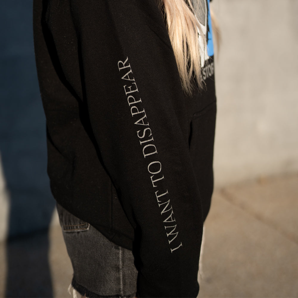 I Want To Disappear Black Pullover