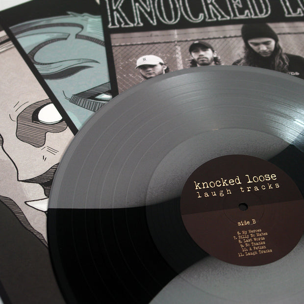 Laugh Tracks  - Silver/Black Tri-Stripe LP