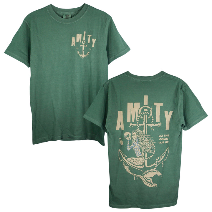 Anchor Light Green - T-Shirt front and back