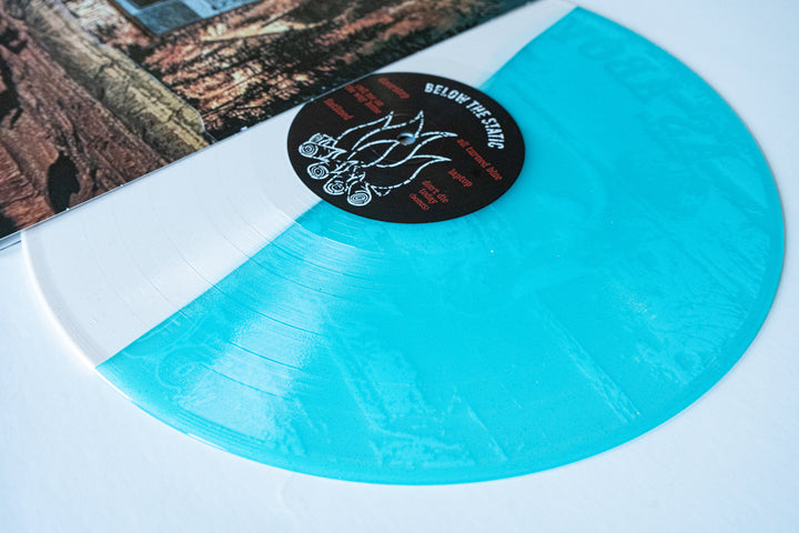 Below The Static - Half Bone/Half Electric Blue Glitter LP