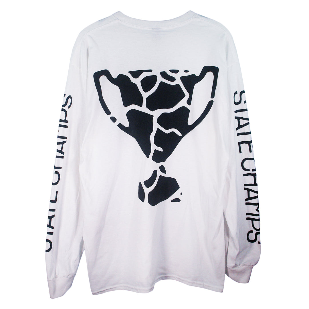 Cracked White - Long Sleeve back