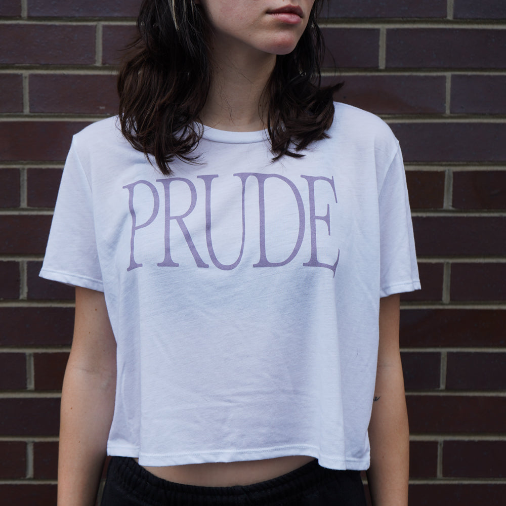 PRUDE White - Crop Top