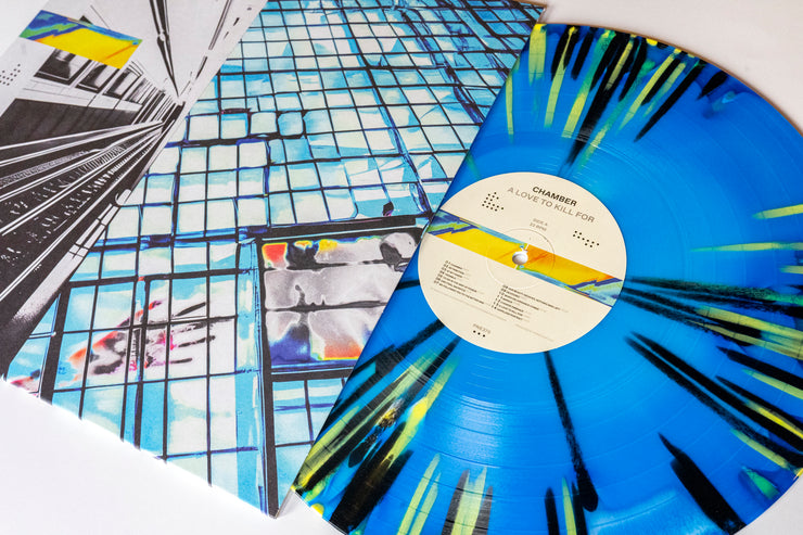 A Love To Kill For - Electric Blue, Royal Blue & White Aside/Bside W/ Heavy Yellow & Black Splatter LP
