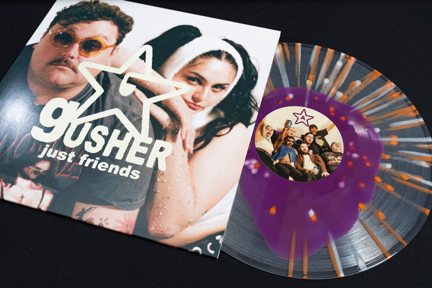 Gusher - Purple In Clear W/ Heavy Orange & Bone Splatter LP