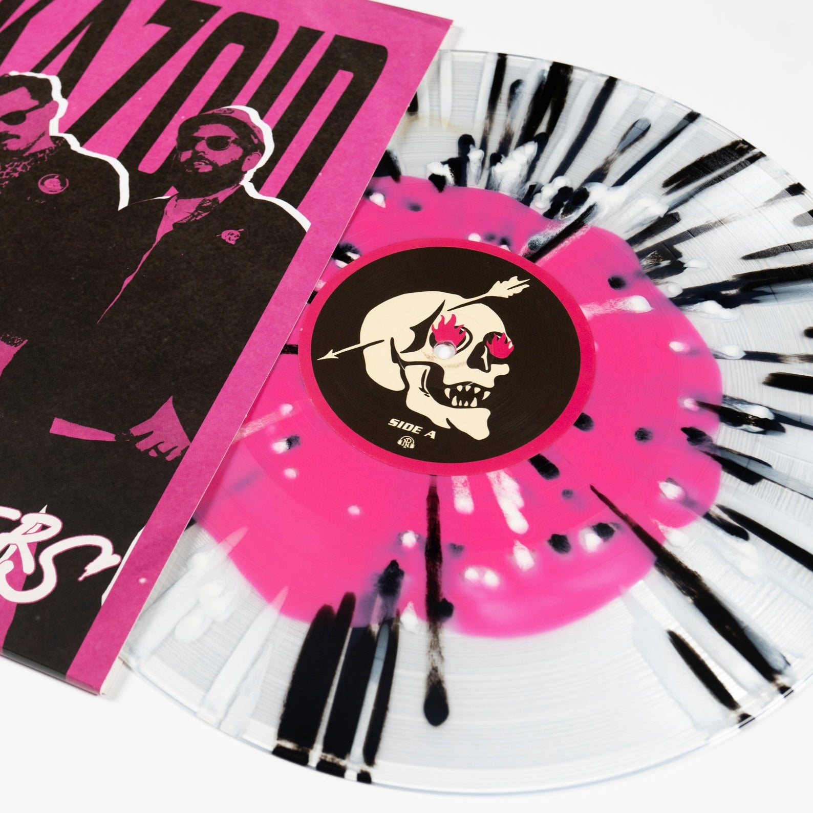 Freakazoid - Hot Pink In Clear W/ Black & White Splatter LP – Pure