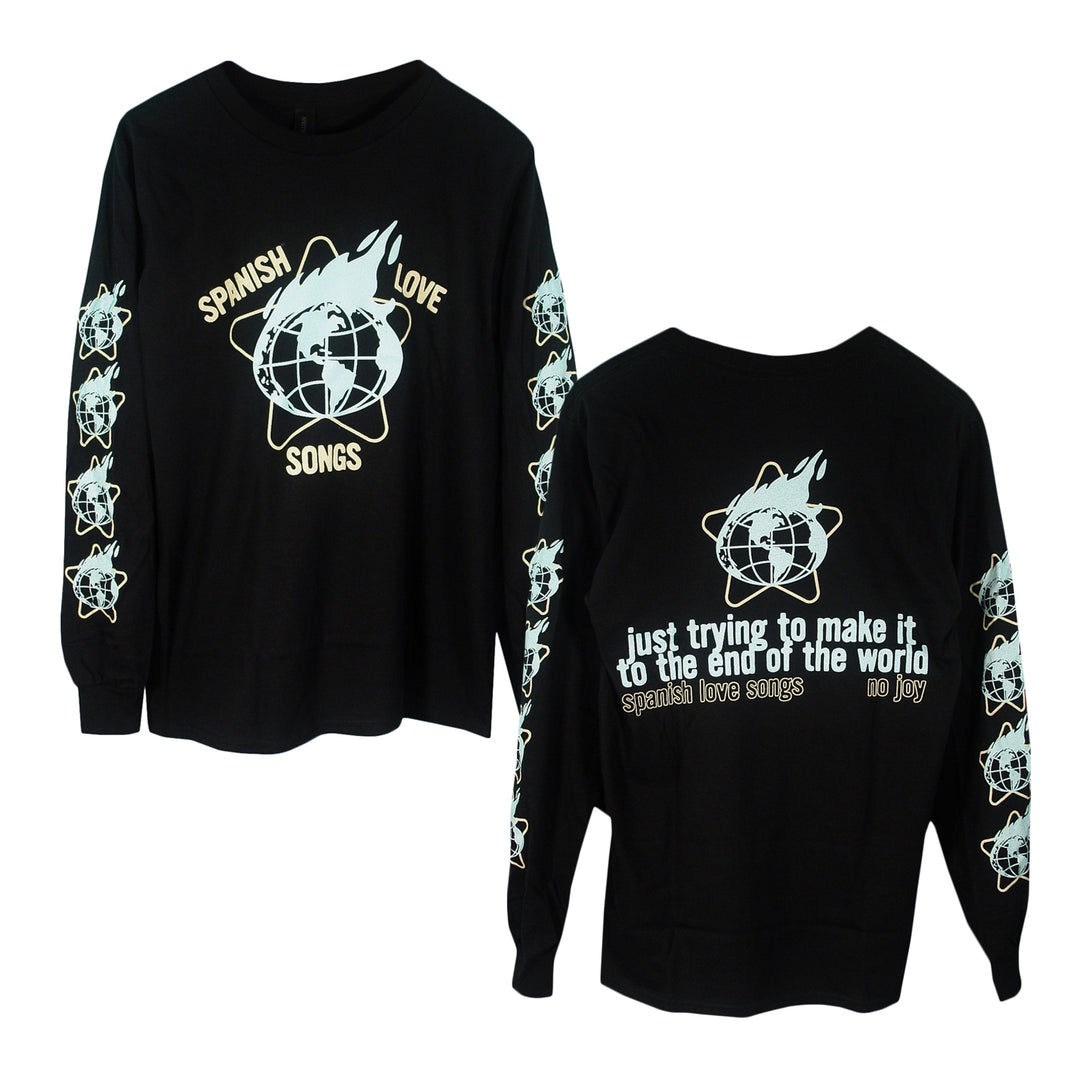 End Of The World Black - Long Sleeve front and back