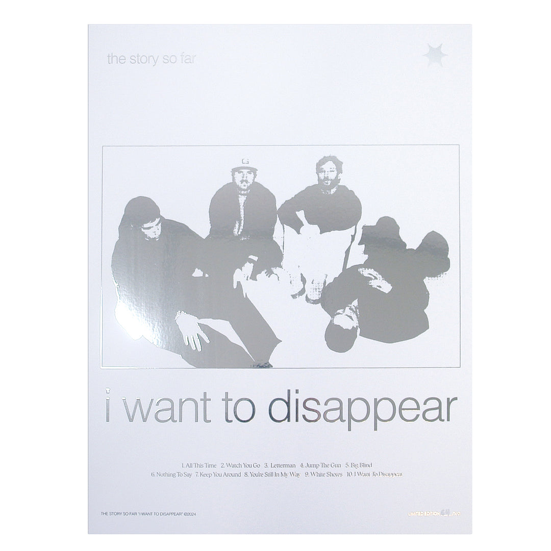 I Want To Disappear - 18X24 Screen Printed Poster