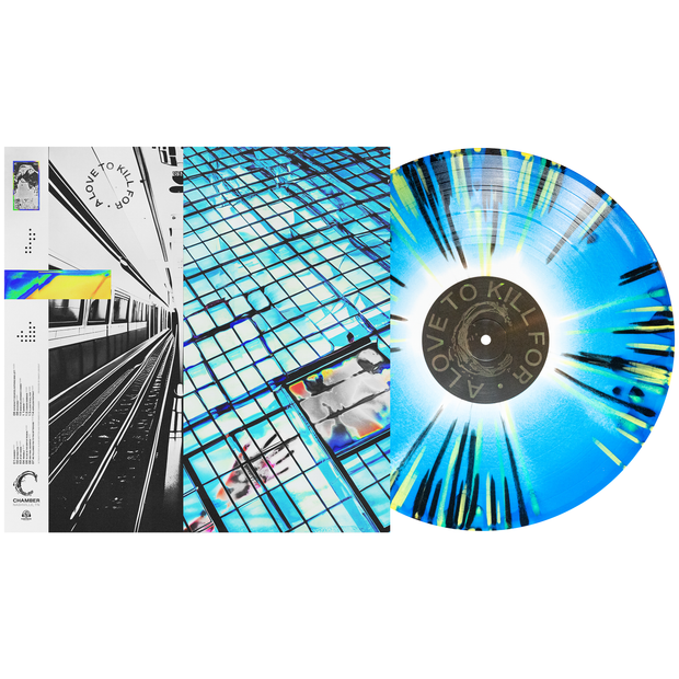 A Love To Kill For - Electric Blue, Royal Blue & White Aside/Bside W/ Heavy Yellow & Black Splatter LP
