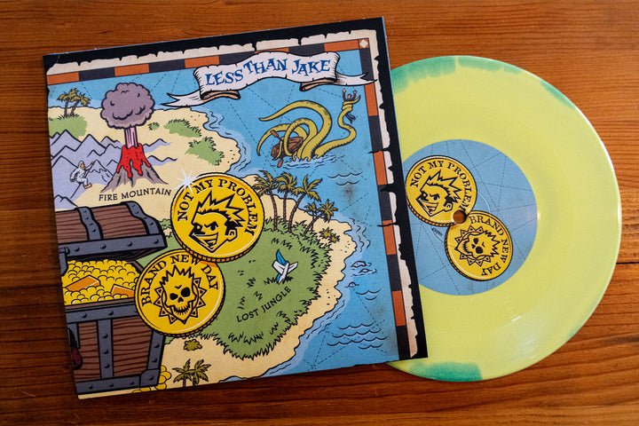 Not My Problem/Brand New Day Easter Yellow & Sea Blue Aside/Bside Vinyl 7"