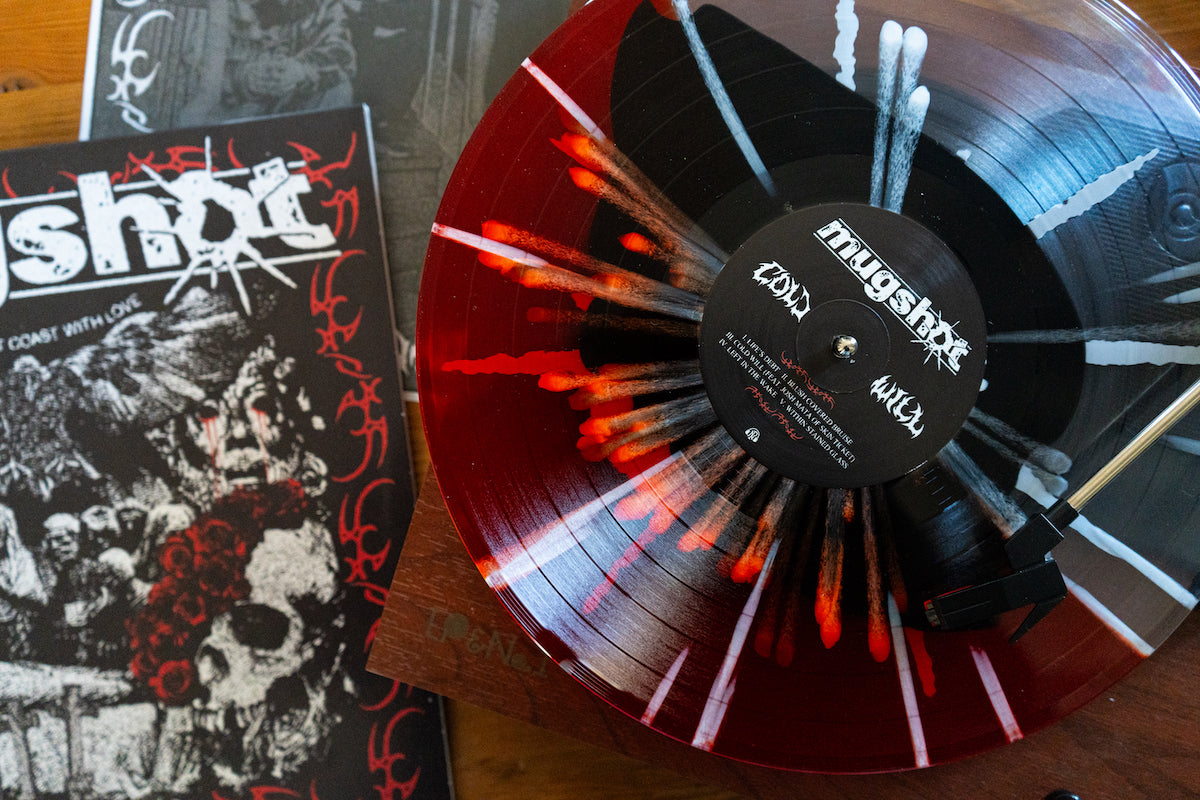 Cold Will - Black In Half Blood Red/Half Clear W/ Silver & White