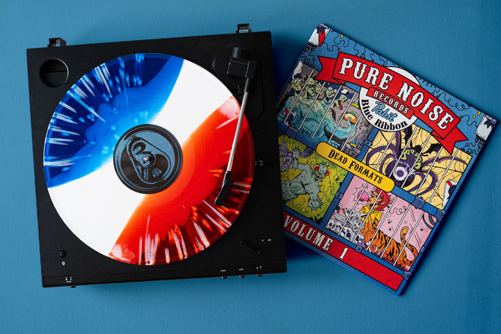 Dead Formats Vol. 1 - Red/White/Blue Tri-Stripe W/ White Splatter LP