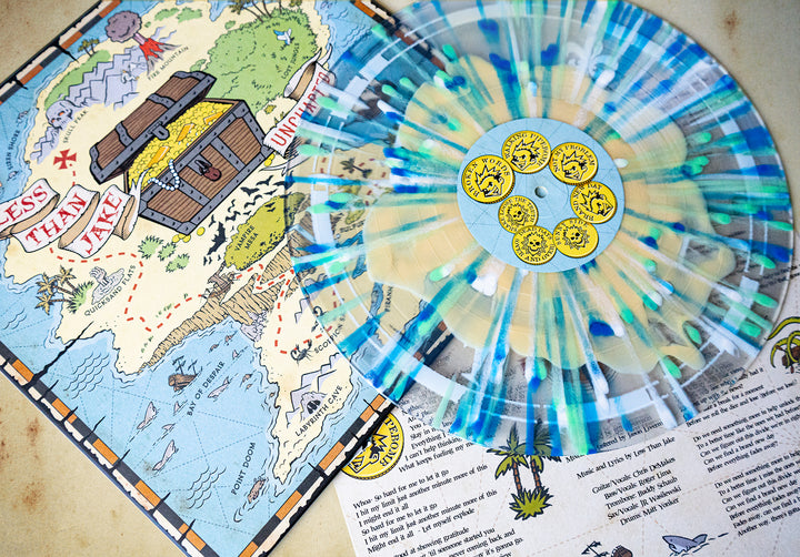 Uncharted - Yellow In Clear With Blue, Bone & Green Splatter LP