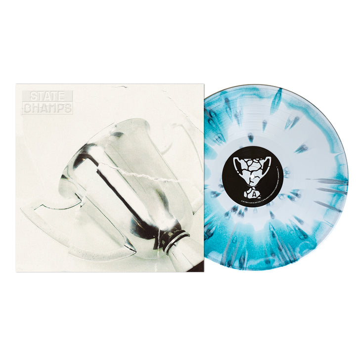 State Champs - White/Sea Blue Aside/Bside W/ White/Silver Splatter LP