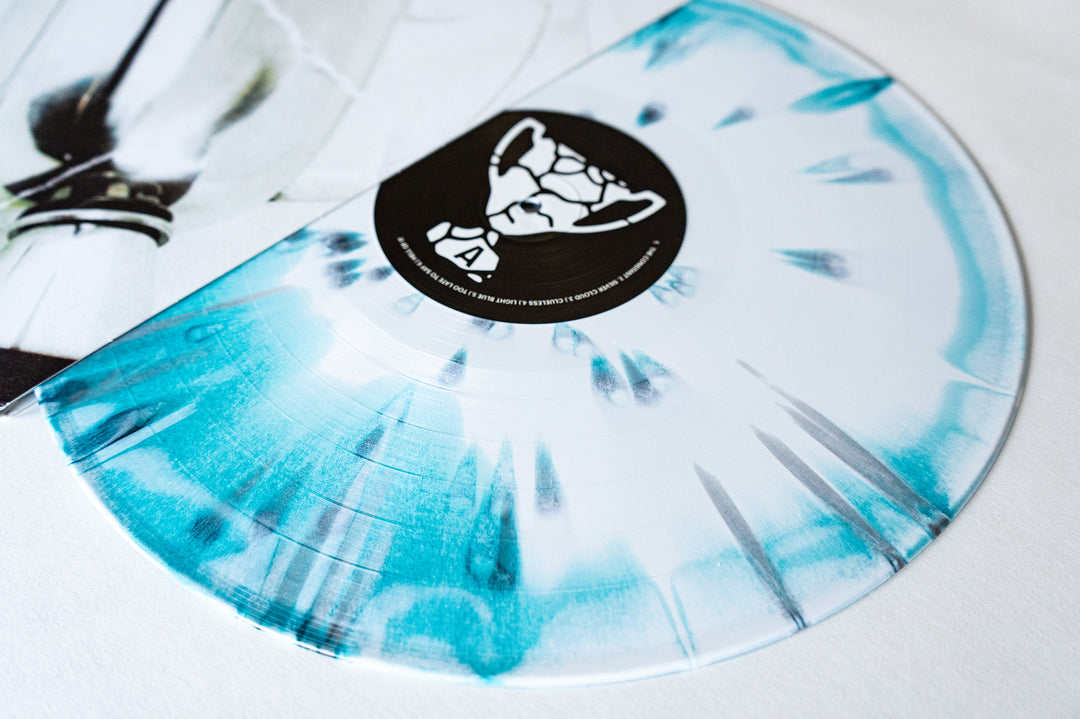 State Champs - White/Sea Blue Aside/Bside W/ White/Silver Splatter LP