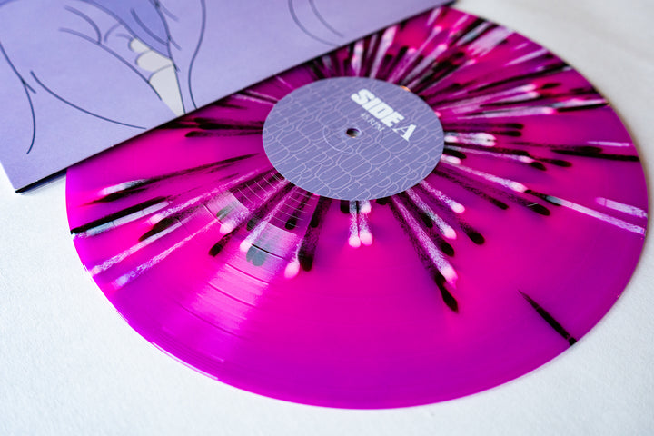 PRUDE - Neon Magenta & Neon Violet Aside/Bside W/ Heavy White & Black Splatter LP