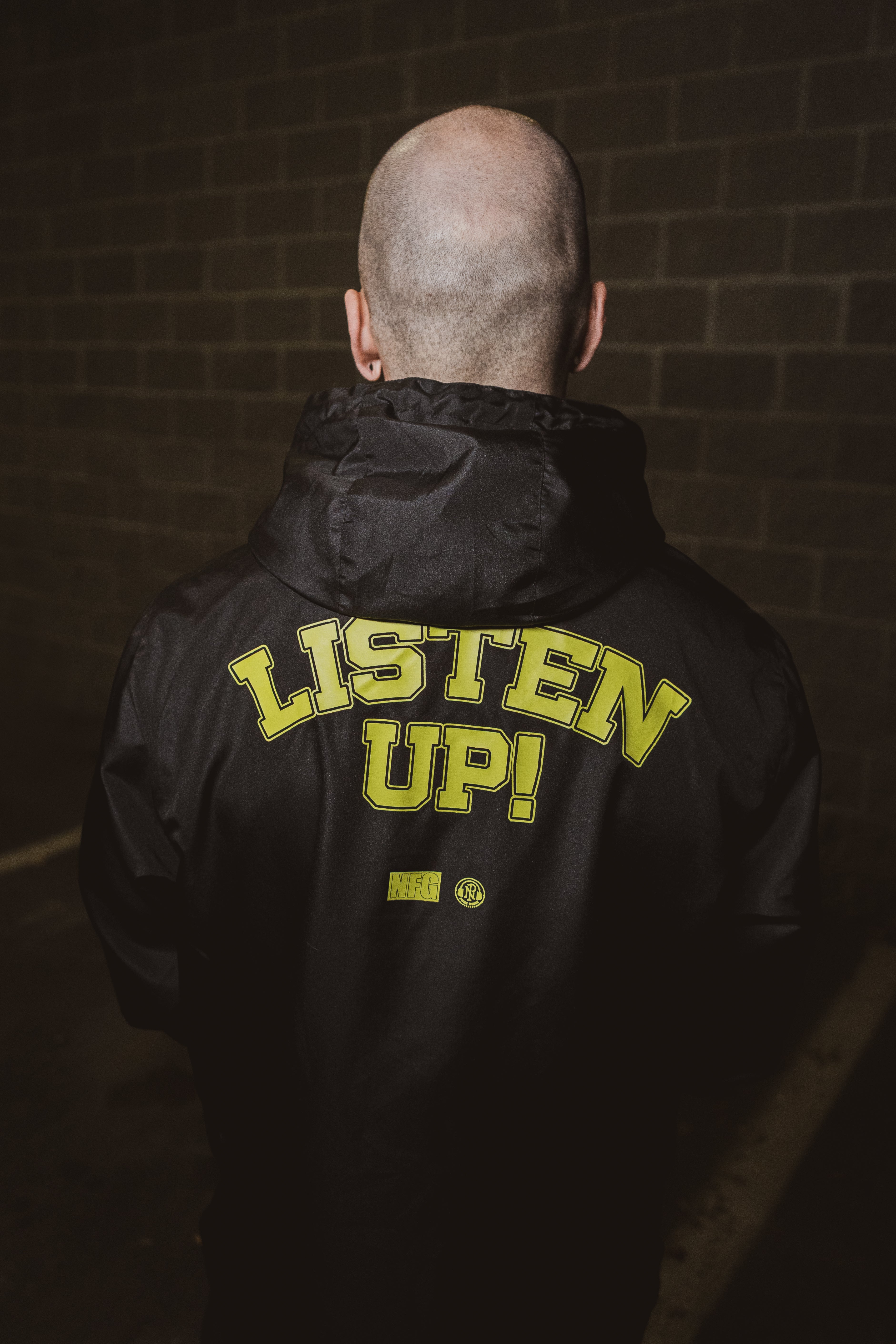 Listen Up! - Black Windbreaker – Pure Noise Records