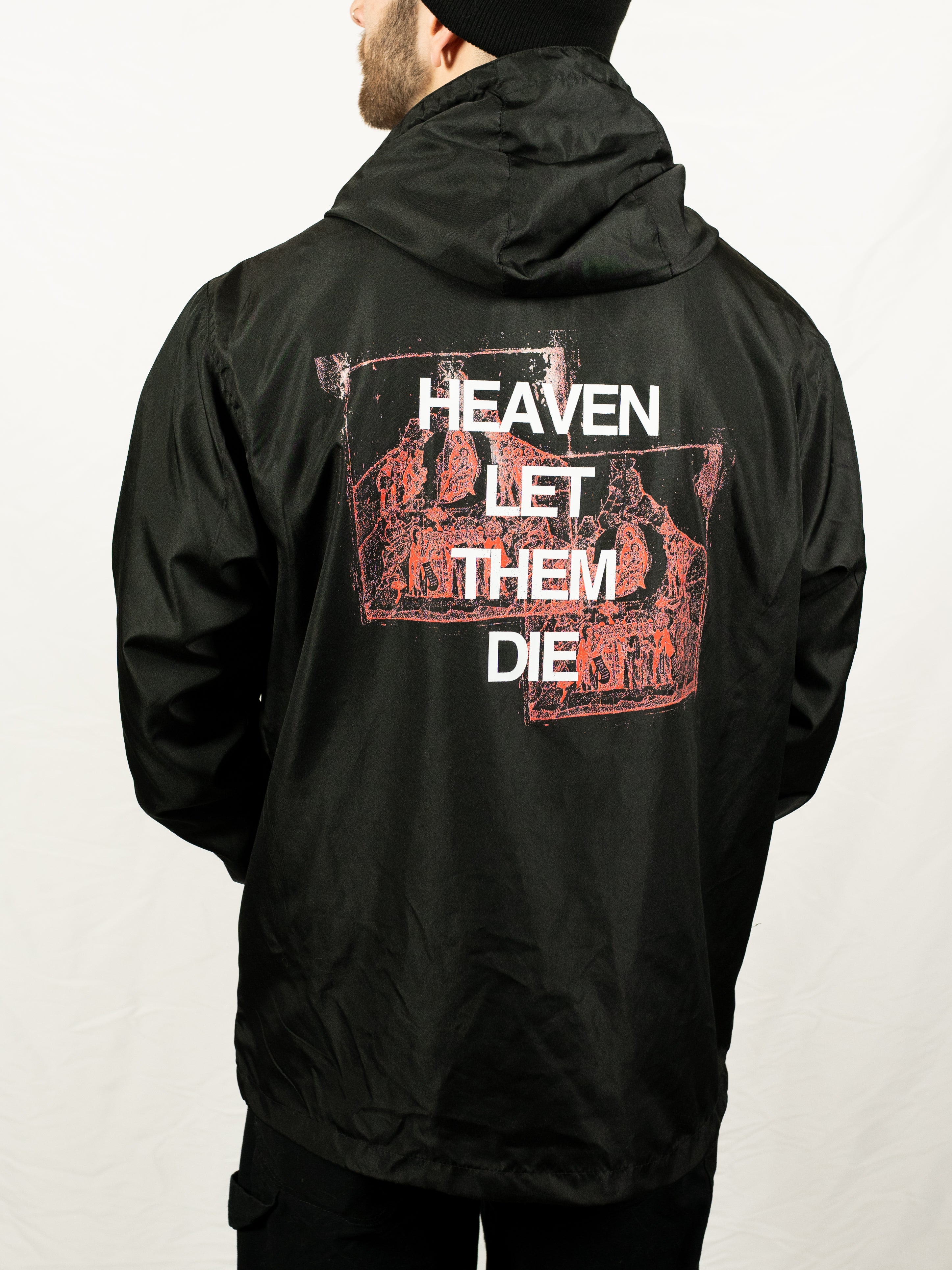 heaven and earth fur jacket お兄系 v系 グランジ Heaven Let Them Die Black - Windbreaker – Pure Noise Records