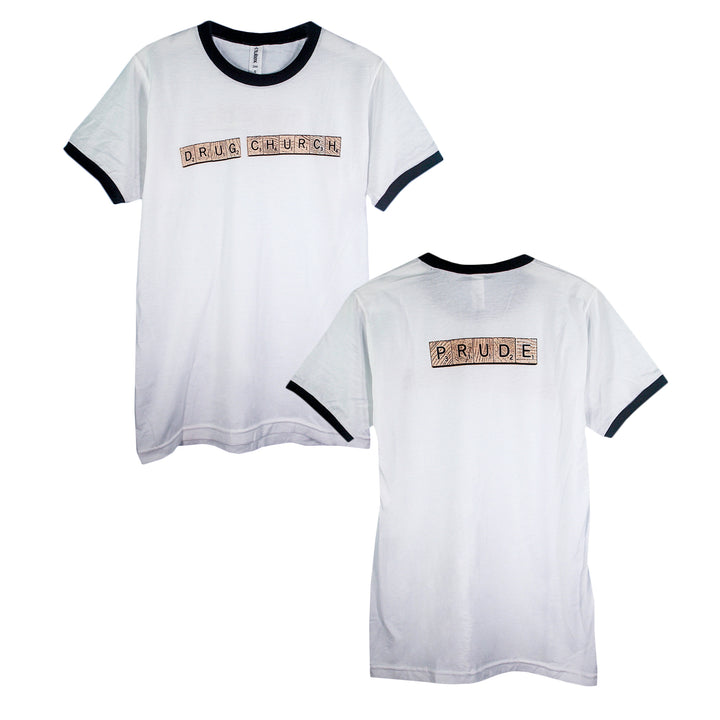 Scrabble White - Ringer Tee