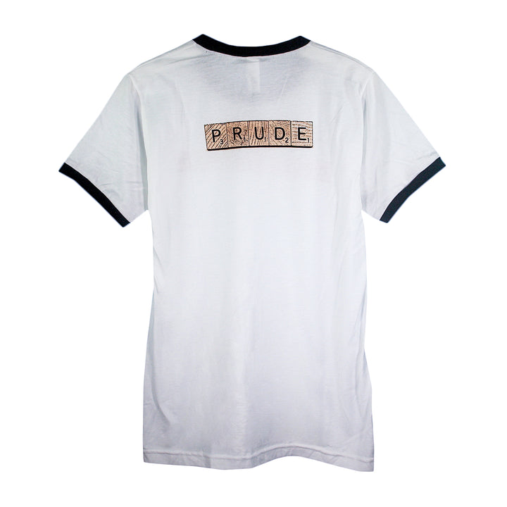 Scrabble White - Ringer Tee