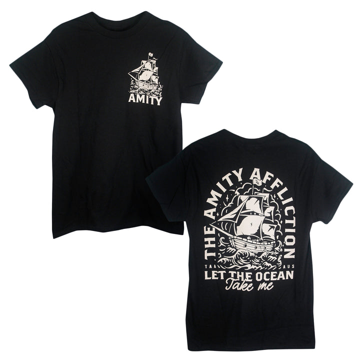 Ship Black - T-Shirt front and back