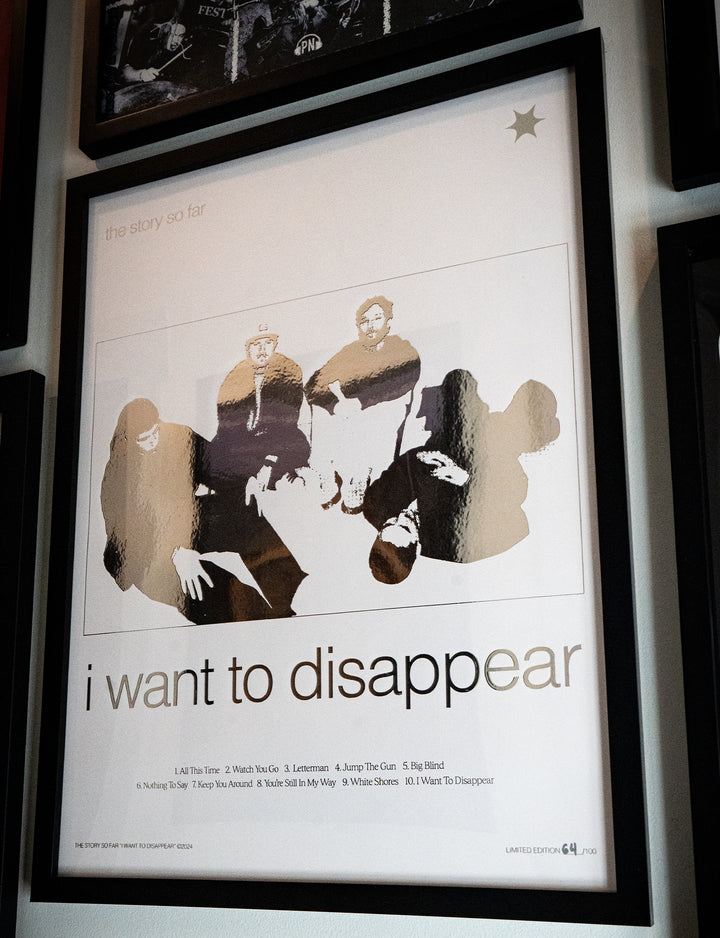 I Want To Disappear - 18X24 Screen Printed Poster w/ Poster Tube