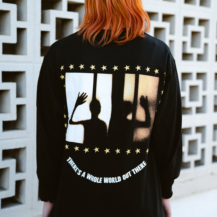 There's A Whole World Out There Black - Long Sleeve