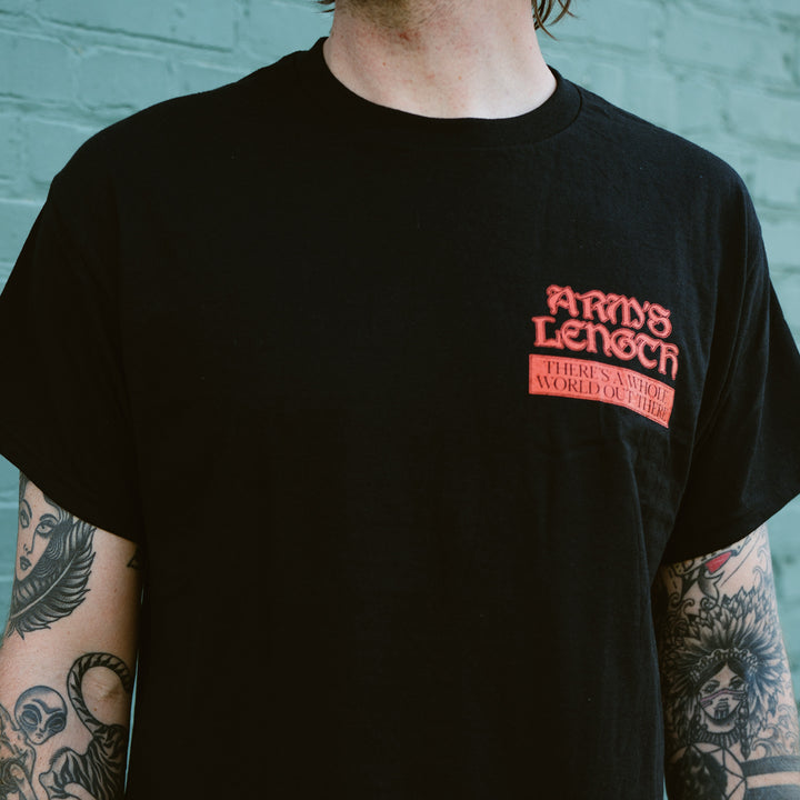There's A Whole World Out There Black - Tee