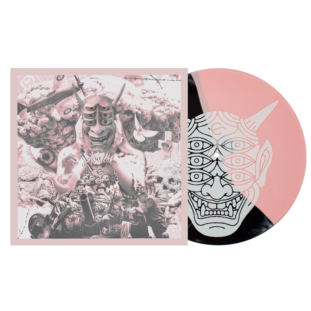 cant swim Foreign Language - Half Baby Pink / Half Black Vinyl  record