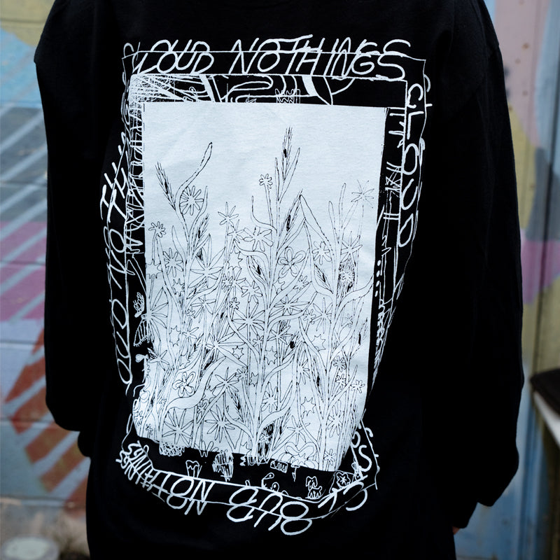 Flowers Black - Long Sleeve