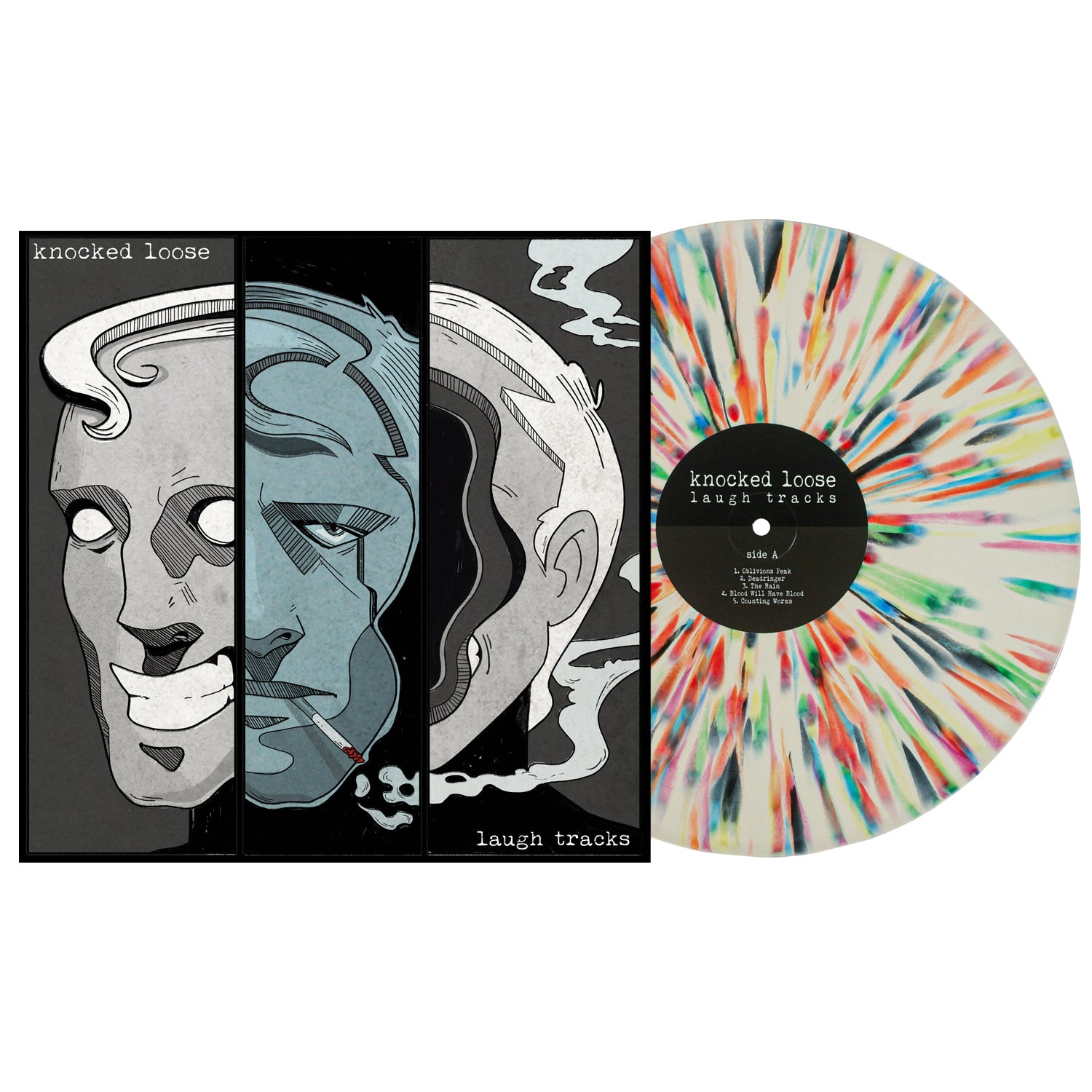 Laugh Tracks - Bone W Rainbow Splatter Vinyl LP – Pure Noise Records Laugh Tracks - Bone W Rainbow Splatter Vinyl LP – Pure Noise Records