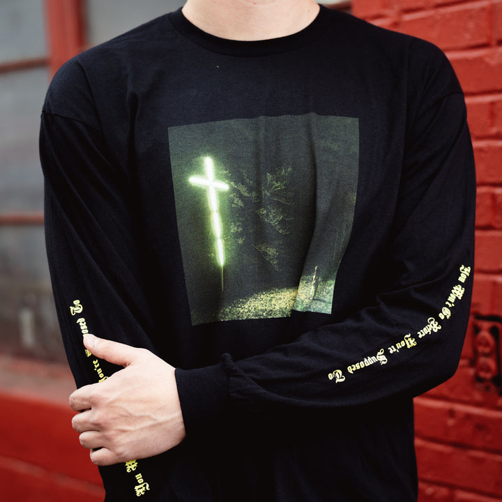 knocked loose You Won't Go Before You're Supposed To Black - Long Sleeve front on person