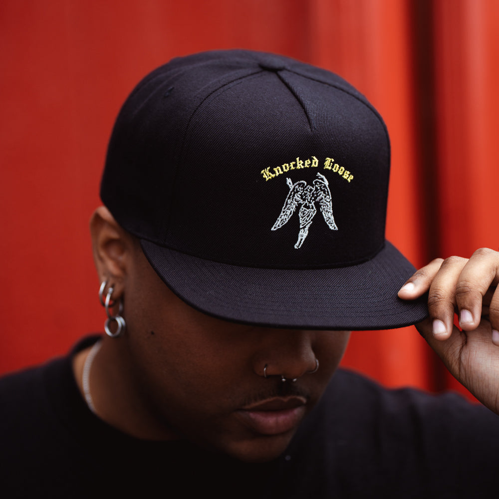 man wearing knocked loose You Won't Go Before You're Supposed To Black - Snapback hat