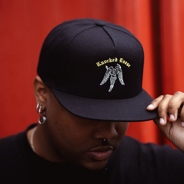 man wearing knocked loose You Won't Go Before You're Supposed To Black - Snapback hat