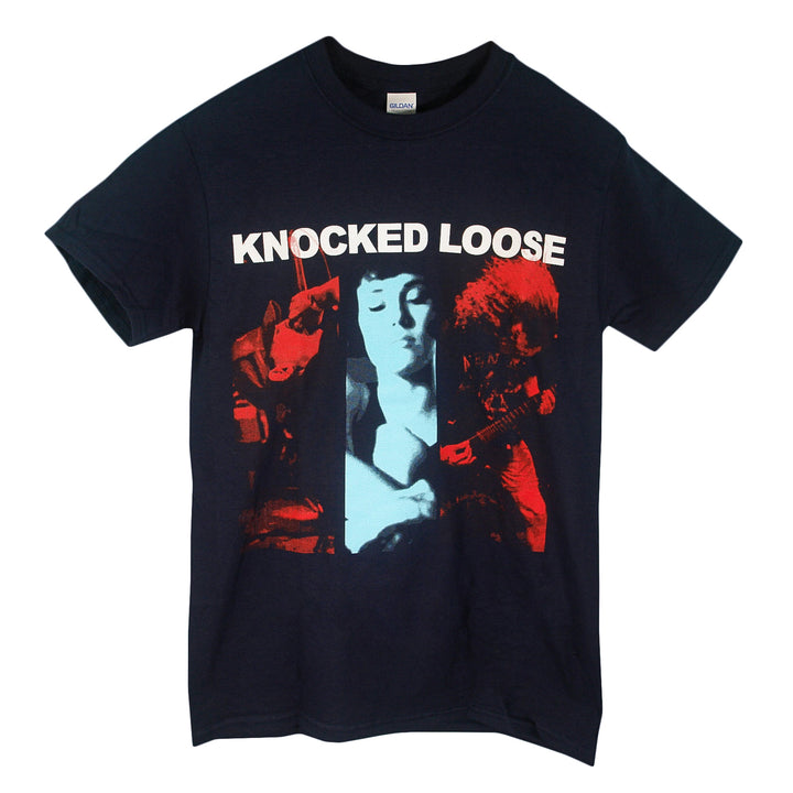 knocked loose happiness navy tee front 