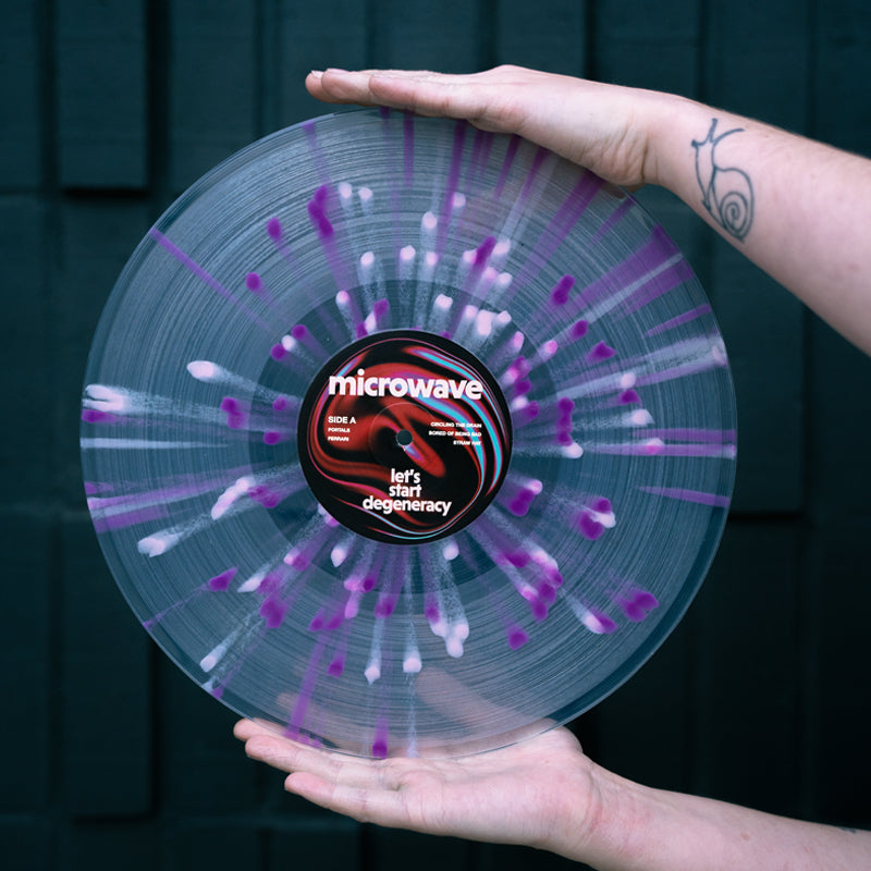 Let's Start Degeneracy - Clear W/ Baby Pink & Purple Splatter LP