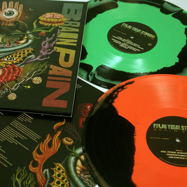 Brain Pain Deluxe - Mint Green/Halloween Orange LP