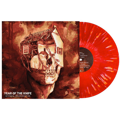 Internal Incarceration - Bone in Blood Red w/ Heavy Bone Splatter LP