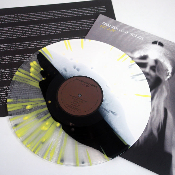 No Joy - Black In Half Clear/Half White/Silver & Yellow Splatter LP