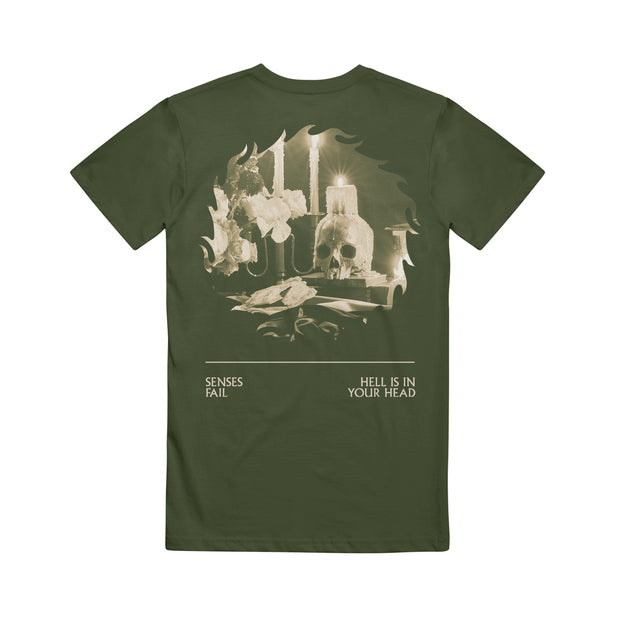 Hell Is In Your Head Military Green - Tee