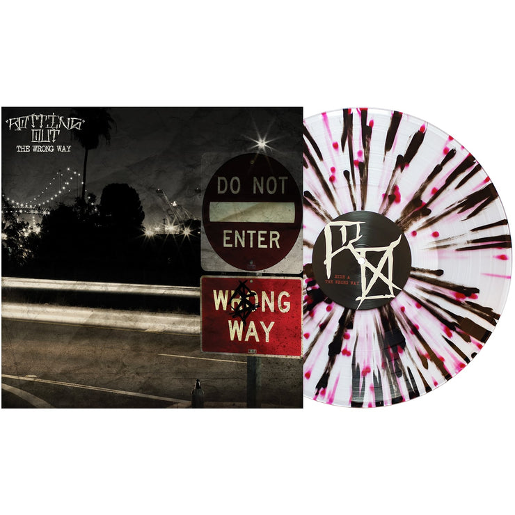 The Wrong Way - Clear W/ Black And Red Splatter LP