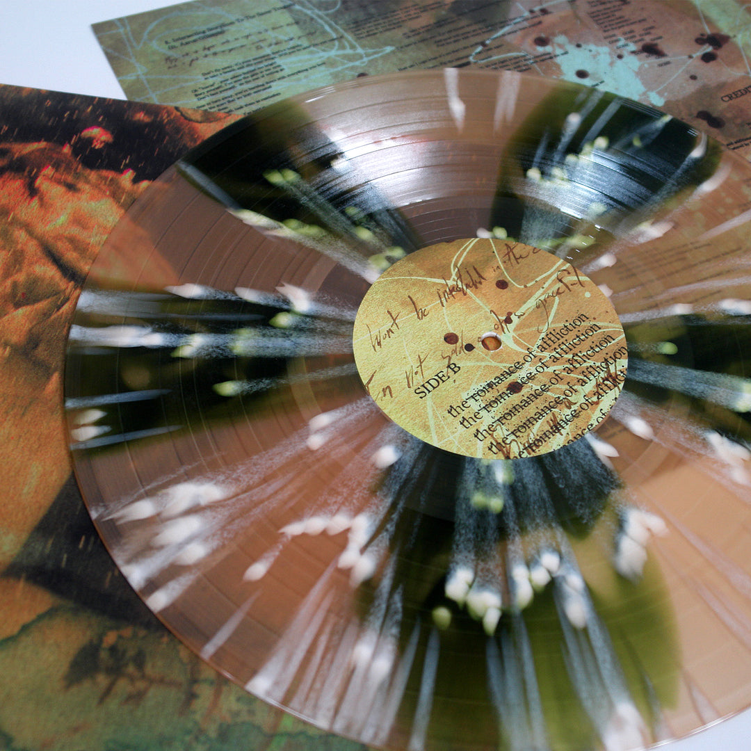 The Romance Of Affliction - Swamp Green & Beer Pinwheel w/ Heavy Bone Splatter LP