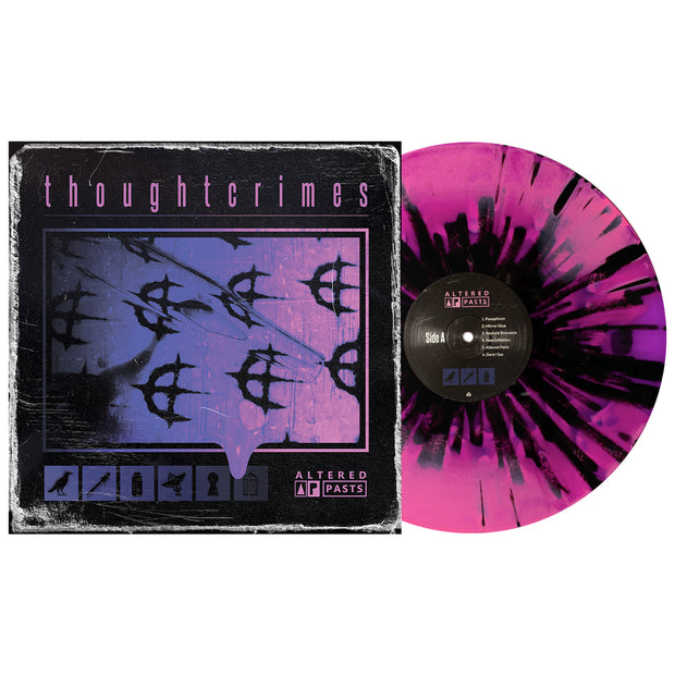 Altered Pasts - Neon Violet & Hot Pink Aside/Bside W/ Black Splatter LP