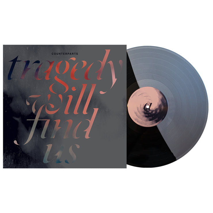 Tragedy Will Find Us - Half Black / Half Silver LP