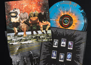 Above The Static - Halloween Orange, Cyan Blue, & Black Aside/Bside W/ White & Orange Splatter LP