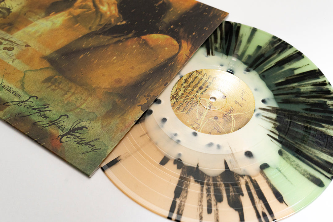 The Romance Of Affliction - Bone In Half Beer/Half Coke Bottle Green  W/ Heavy Black Splatter LP